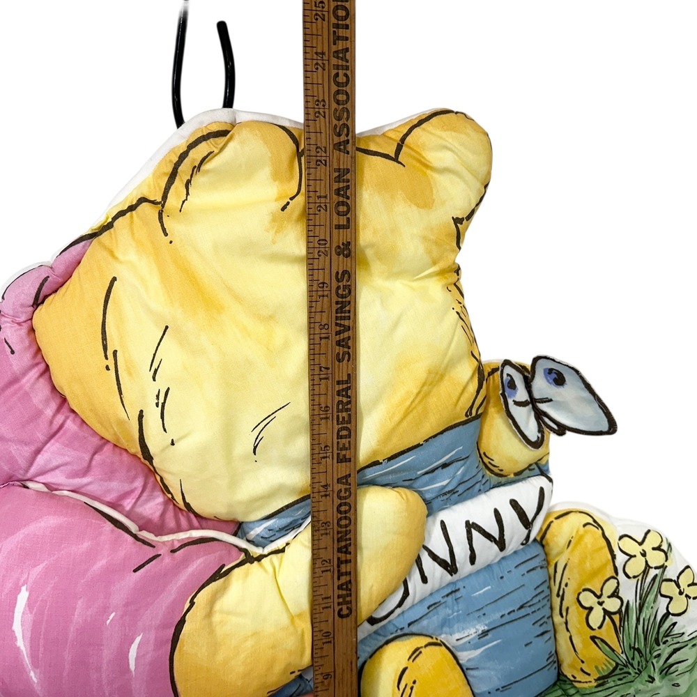 Vintage Disney Classic Winnie The Pooh Soft Plush Wall Hanging Nursery Decor - Picture 2 of 5